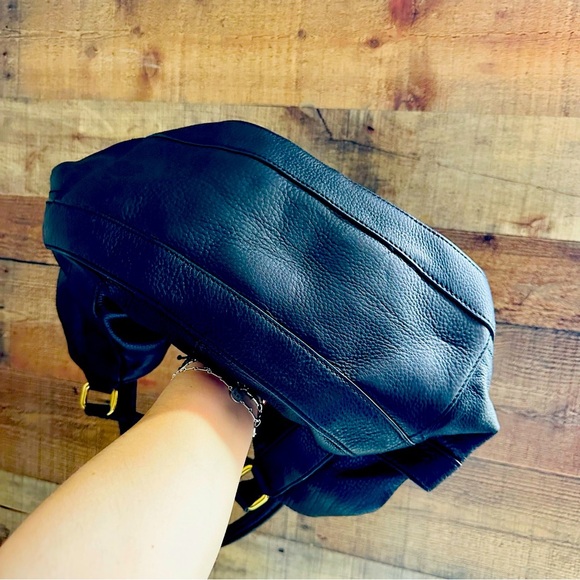 J. Crew Campo Elegant Black Leather Shoulder Bag - Picture 5 of 11